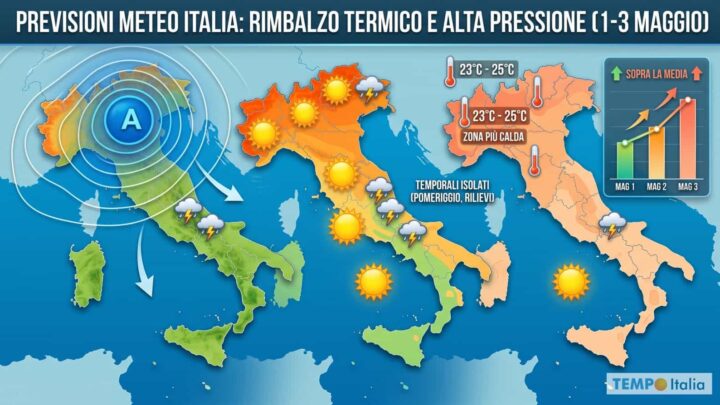 Ponte del 1° Maggio: dal freddo all’anticiclone, ma i modelli ancora non si decidono
