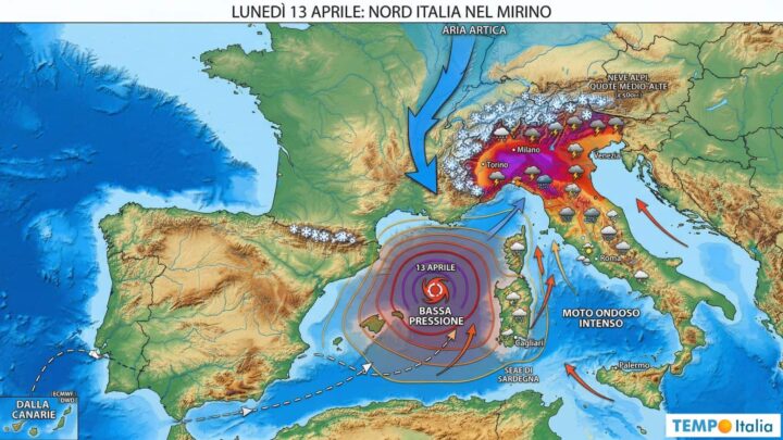 Tre vortici contro l’anticiclone: 48 ore alla nuova svolta meteo