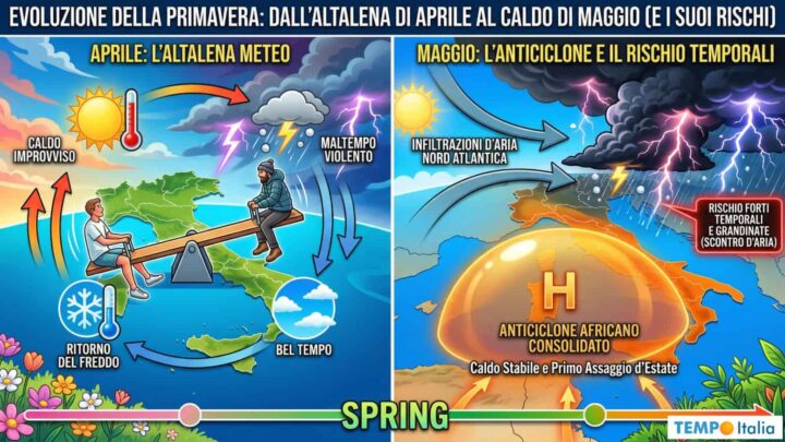 Maltempo, poi una pausa, poi ancora freddo: Aprile non ha ancora finito e Maggio potrebbe sorprendere