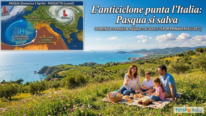 Meteo Pasqua e Pasquetta: dopo il freddo e il maltempo l’anticiclone regala il weekend che aspettavamo