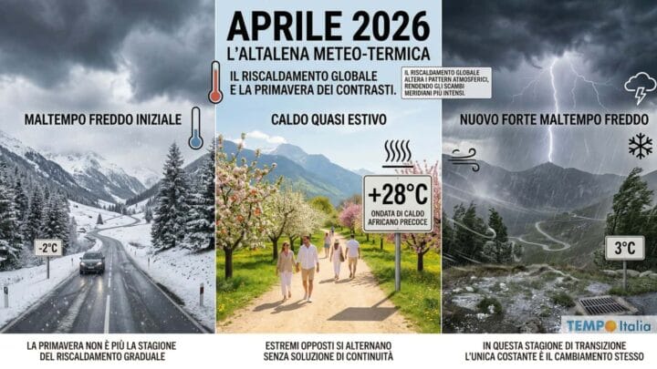 Aprile 2026: ecco la nuova primavera dell’estremizzazione climatica! Inverno, Estate e ancora Inverno