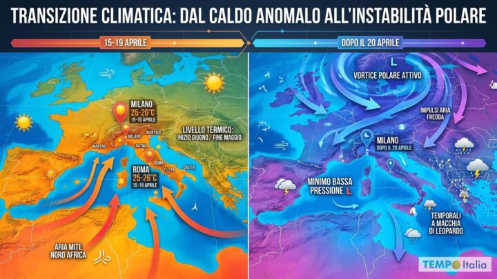 Il Vortice Polare si espande fino all’Italia: Aprile STRAVOLTO dal freddo