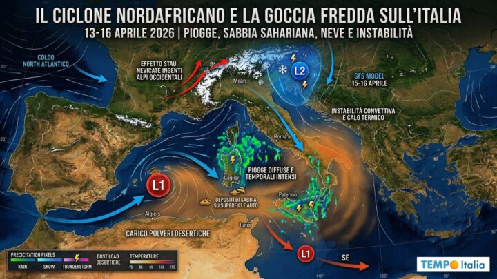Ciclone africano in arrivo! Una settimana di maltempo senza tregua