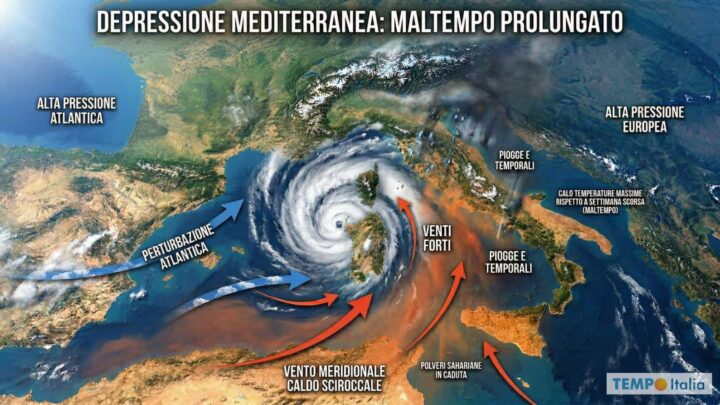 Il vortice mediterraneo tiene l’Italia in ostaggio: ma da venerdì la nuova svolta