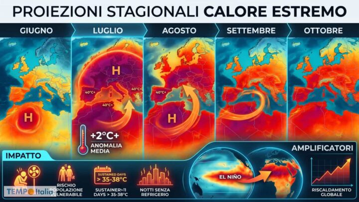 Luglio e Agosto da incubo: l’Estate 2026 potrebbe durare fino a Ottobre