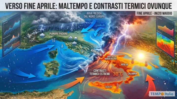 Fine Aprile con il Vortice Polare ancora protagonista: cosa ci aspetta