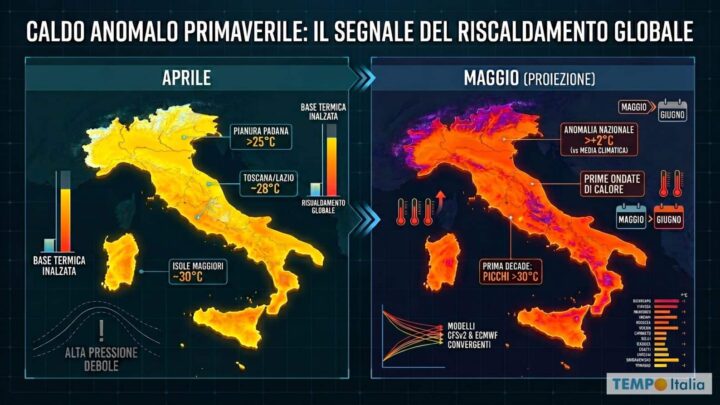 Aprile troppo caldo, Maggio già a rischio: le proiezioni fanno discutere