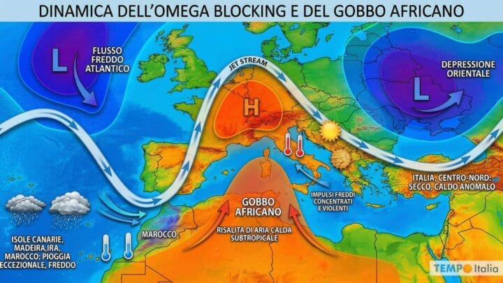 Jet Stream inceppato e gobbo africano: il Nord Italia a secco, ecco cosa può succedere