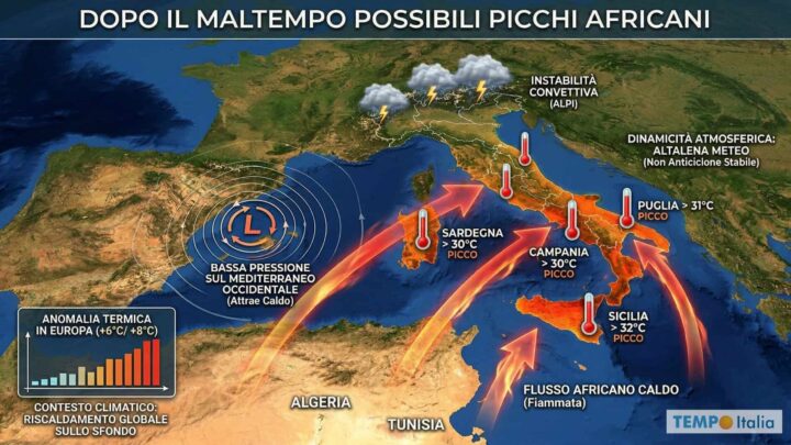 Primavera 2026 sotto assedio: cicloni africani, caldo anomalo e meteo fuori controllo