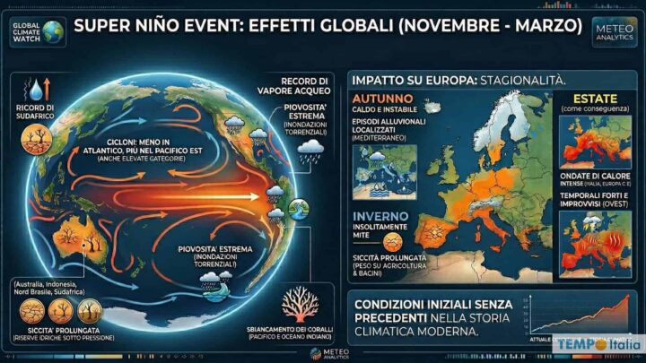 El Niño 2026: il ritorno del “bambino” potrebbe fare la storia del clima mondiale
