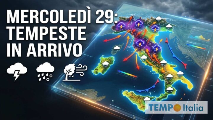 Addio al caldo anomalo: temporali, Bora e crollo termico sull’Italia, poi il 1° Maggio si gira
