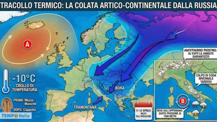 L’Inverno punta al ritorno: la colata fredda dalla Russia non è uno scherzo