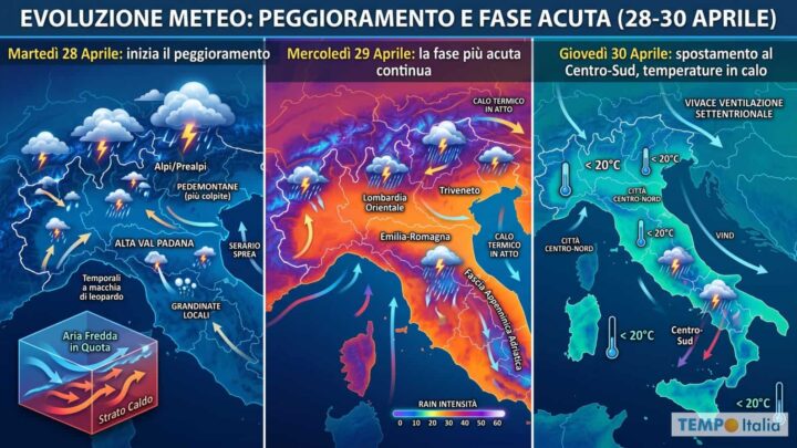 Tre giorni di temporali in arrivo al Nord: dove colpiranno di più