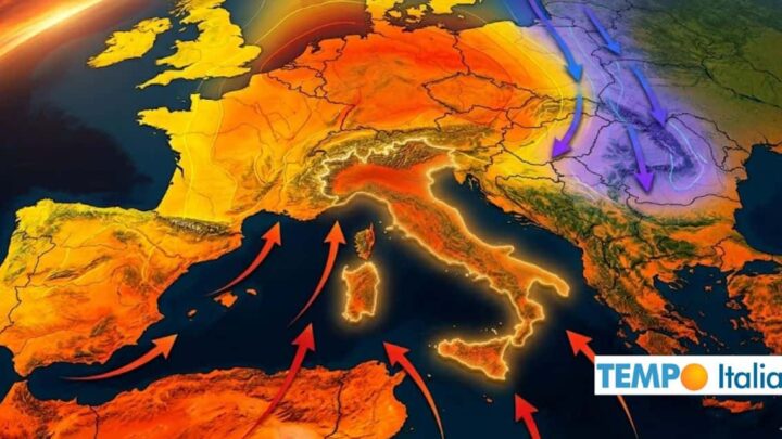 Meteo: caldo intenso sull’Italia, forti temporali da Giovedì 28