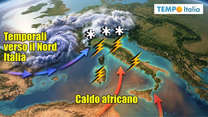 Doppia ondata di temporali al Nord, mentre altrove il caldo sale fino a 35°C