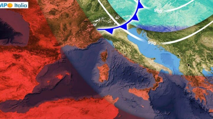 Brusco stop al caldo estivo, per una saccatura polare in rotta sull’Europa