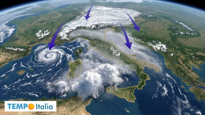 Neve sulle Alpi e maltempo ovunque: l’irruzione fredda sull’Italia non si ferma