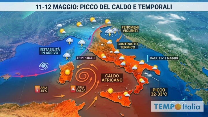 Dal weekend il caldo africano irrompe al Sud: oltre 30°C, ma durerà pochissimo