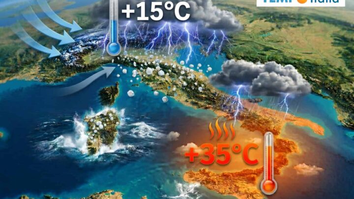 Grandine al Nord e 35 gradi al Sud: le date della svolta meteo in Italia