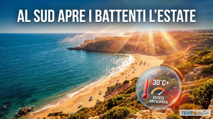 Piogge e temporali non per tutti, al Sud scoppia l’Estate: le regioni con 30°C in settimana
