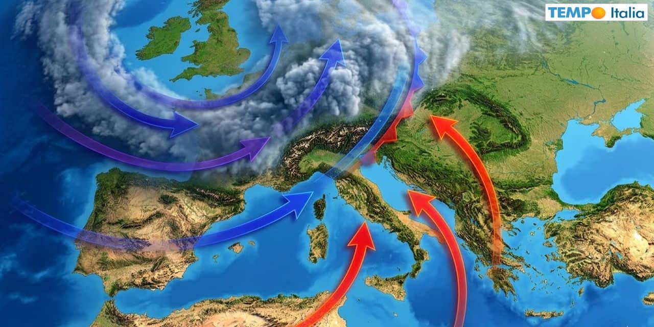 Correnti atlantiche in arrivo anche sull'Italia