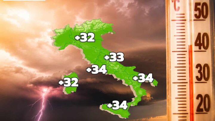 Caldo africano al capolinea: temporali violenti, poi la svolta