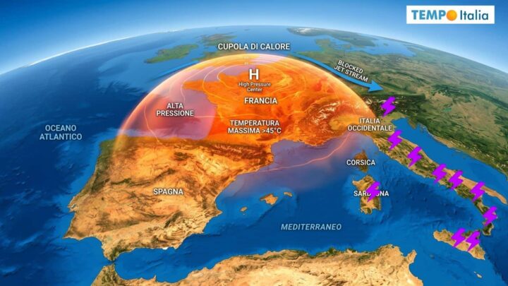 40°C a Torino e sul Lago d’Iseo. Sud Italia e Sicilia, in attesa
