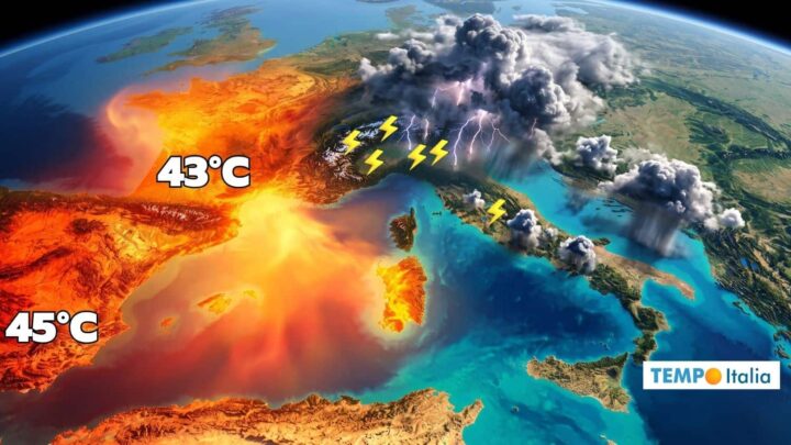 Meteo weekend: temporali al Nord e caldo che poi dilaga ovunque