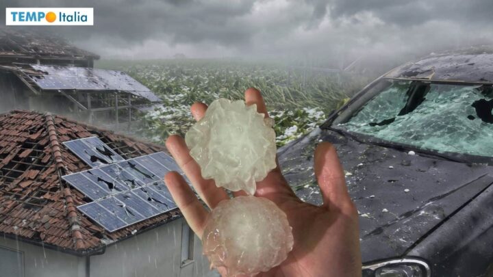 Chicchi grandi come palle da tennis e Sud a 45°C: l’Italia meteo estremo
