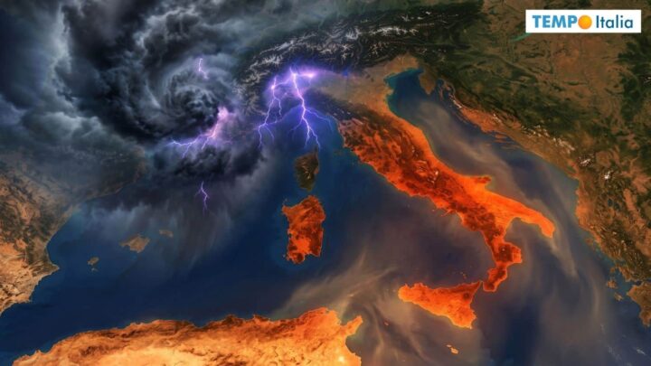 Martedì 21 Luglio: grandinate devastanti al Nord mentre il Sud tocca il picco della canicola