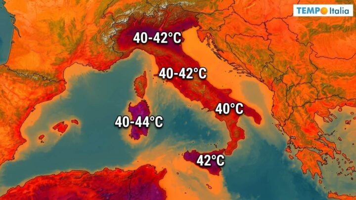 40 gradi imminenti al Nord, poi Centro e Sud: tornano i temporali