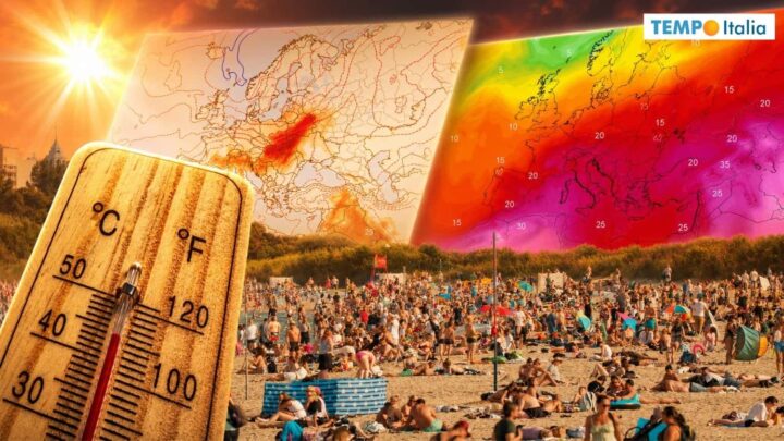 CALDO estremo sull’Italia: le regioni con i TEMPORALI e grandine
