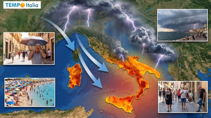 Ultima carta del caldo: punte di 42°C, poi temporali e grandine